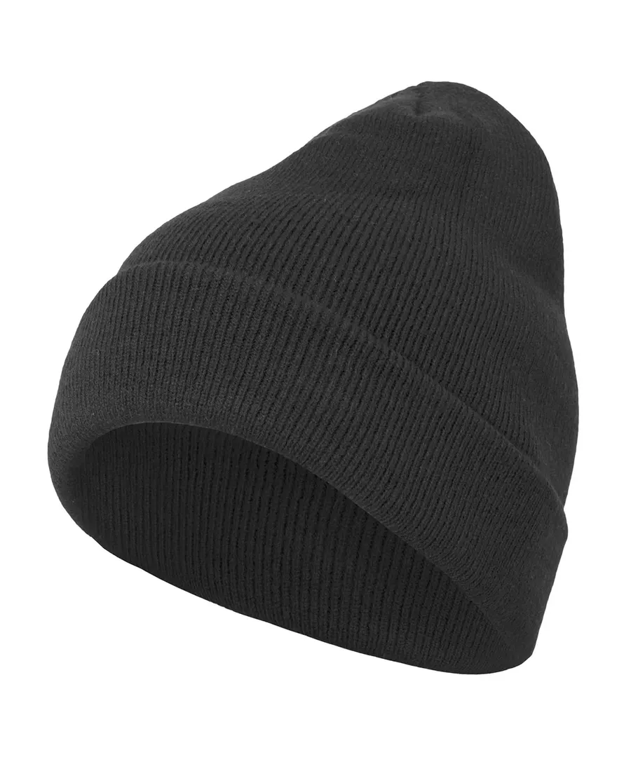 Heavy knit beanie – Black