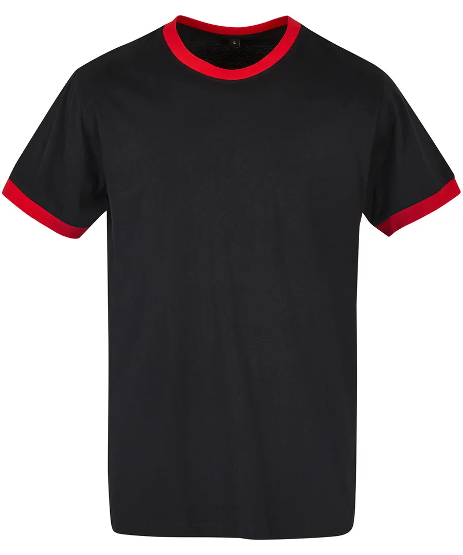 Ringer tee – Black/City Red