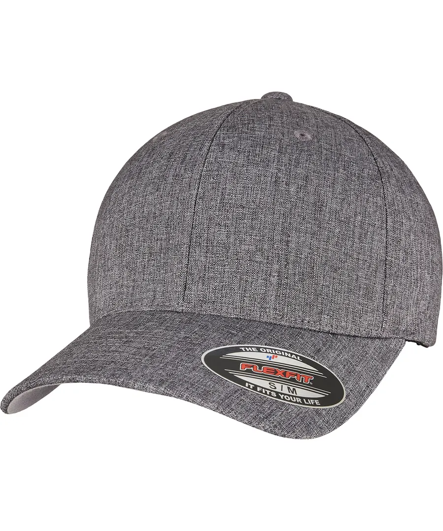 Flexfit heatherlight cap (6350) – Melange Dark Grey