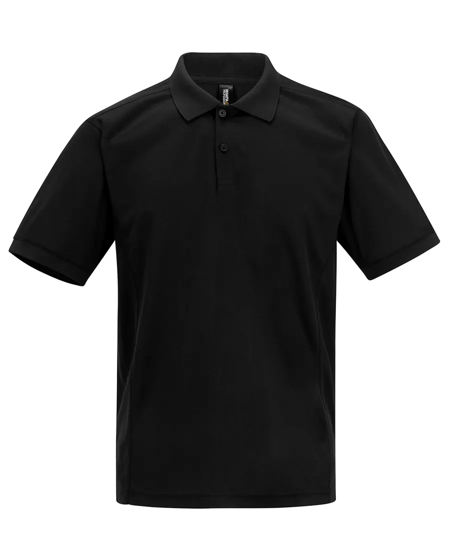 Recycle.me piqué polo shirt – Black