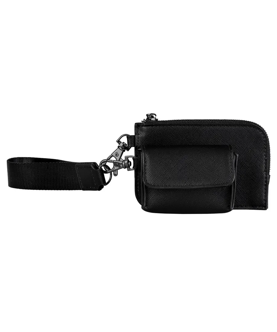 Boutique pouch wristlet – Black/Black