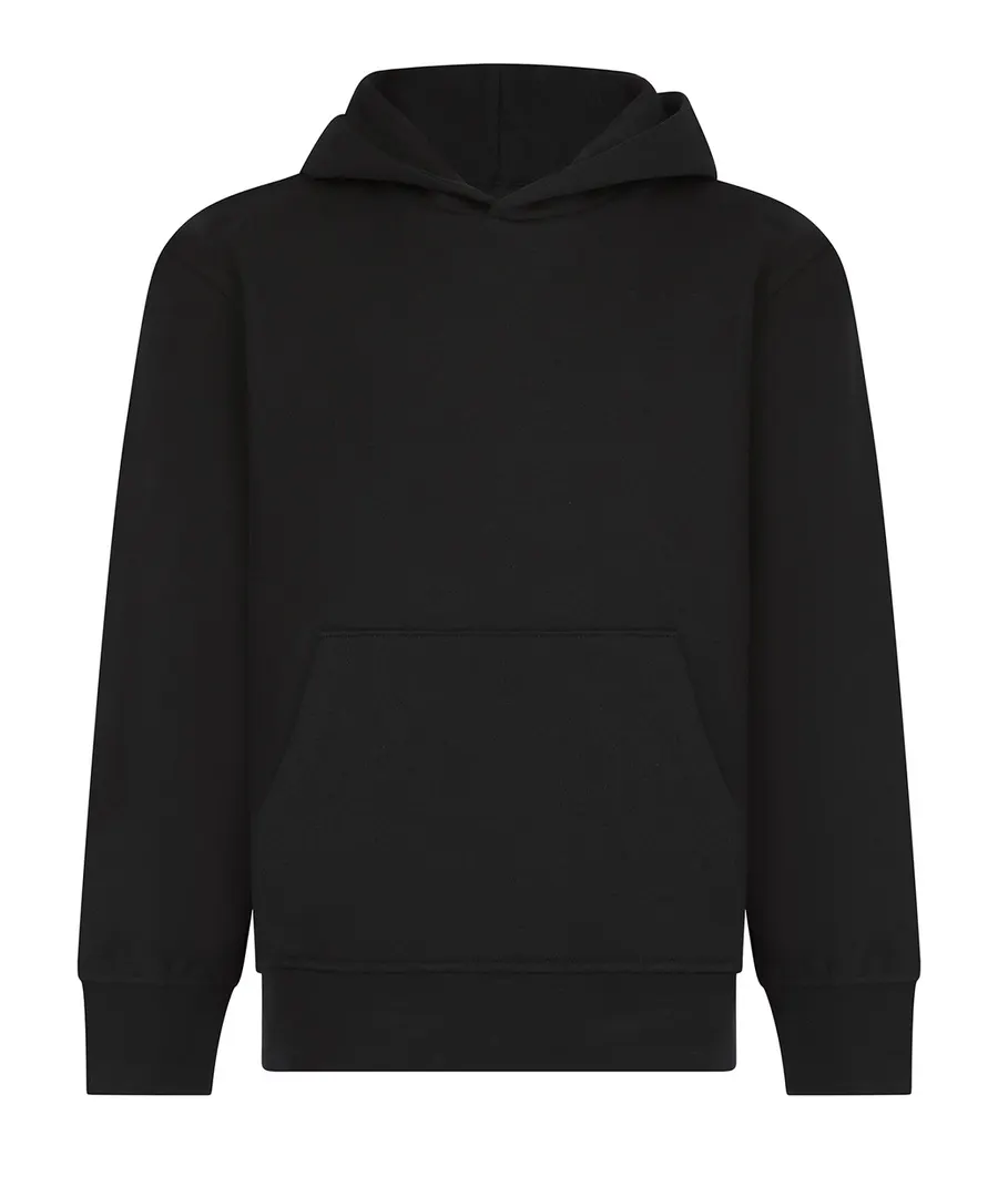Kids sustainable fashion hoodie – Black