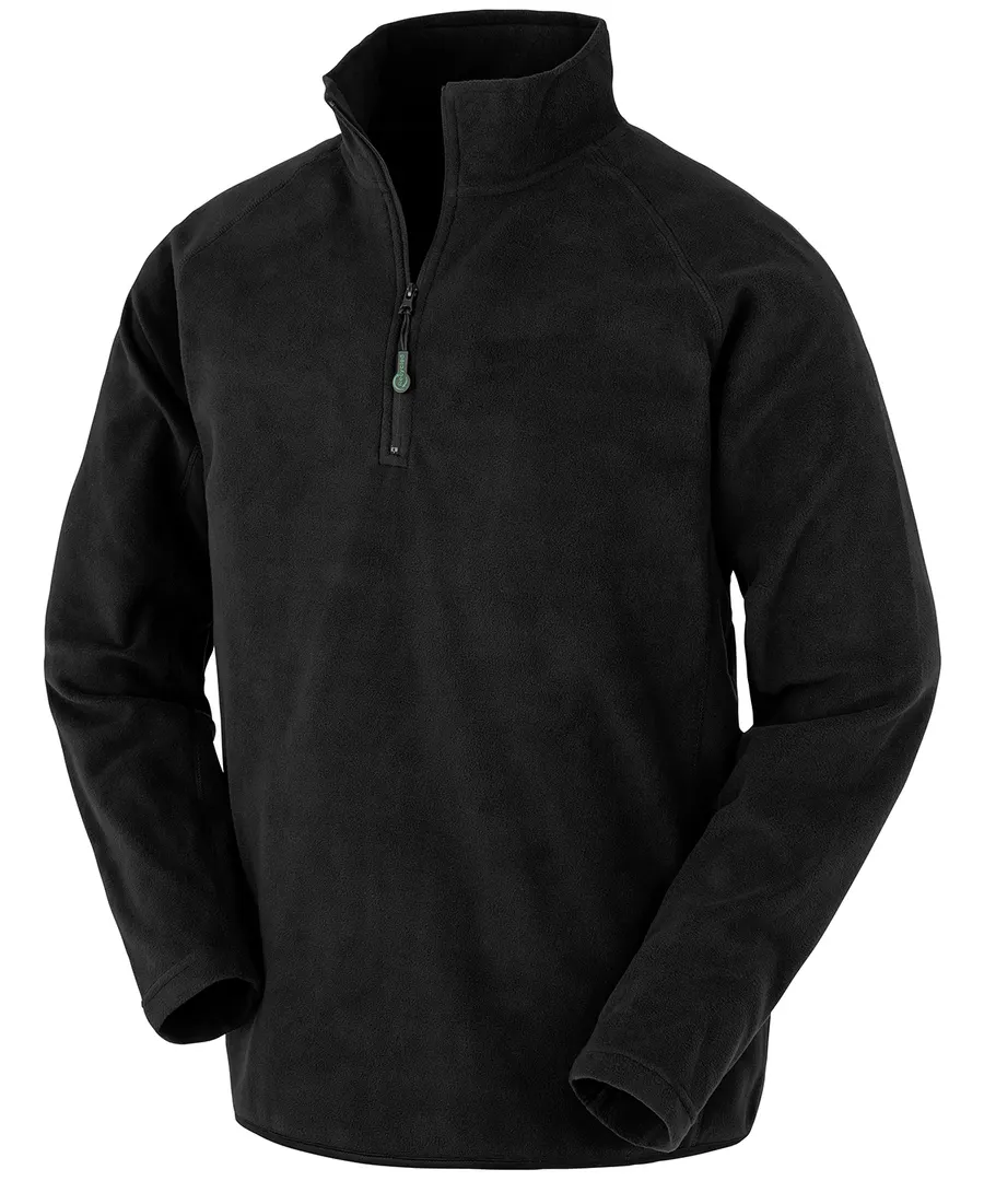 Recycled microfleece top – Black