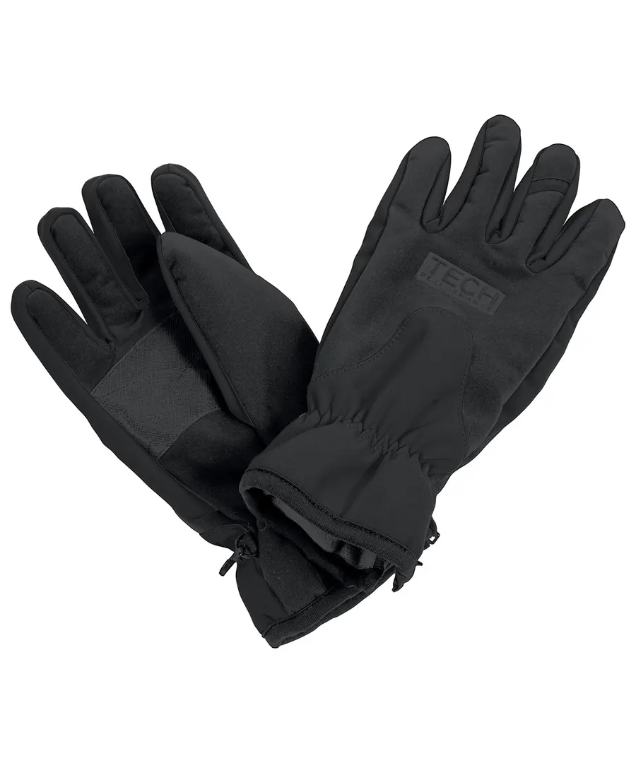 Tech performance softshell glove – Black/Black
