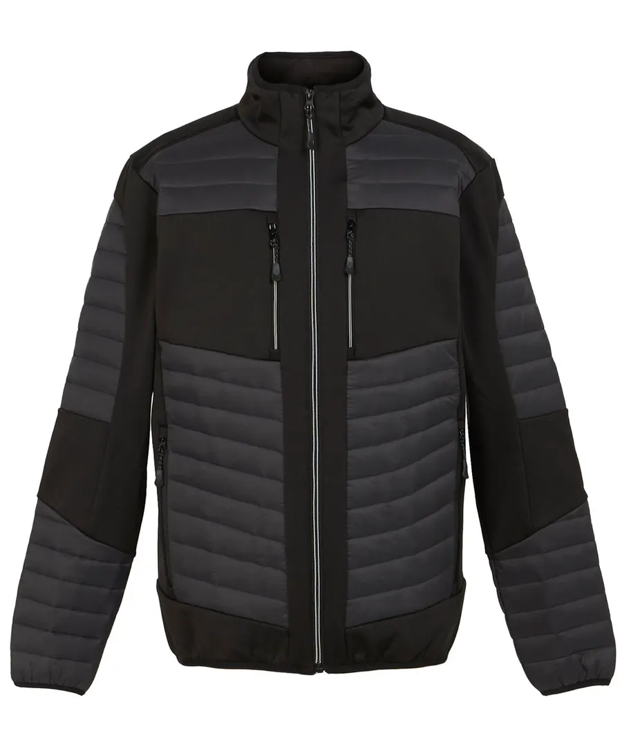E-Volve unisex thermal hybrid jacket – Ash/Black
