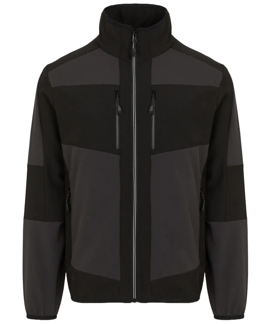 E-Volve unisex 2-layer softshell jacket – Ash/Black