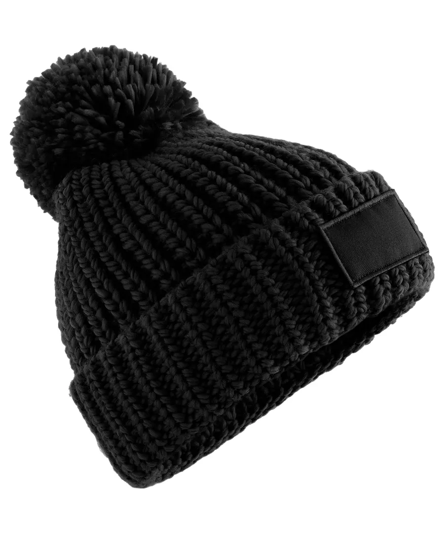 Toasty patch beanie – Black