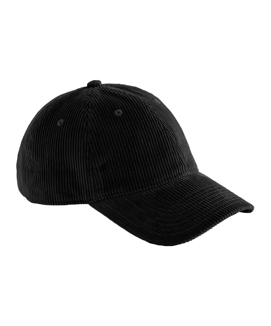 Corduroy dad cap – Black