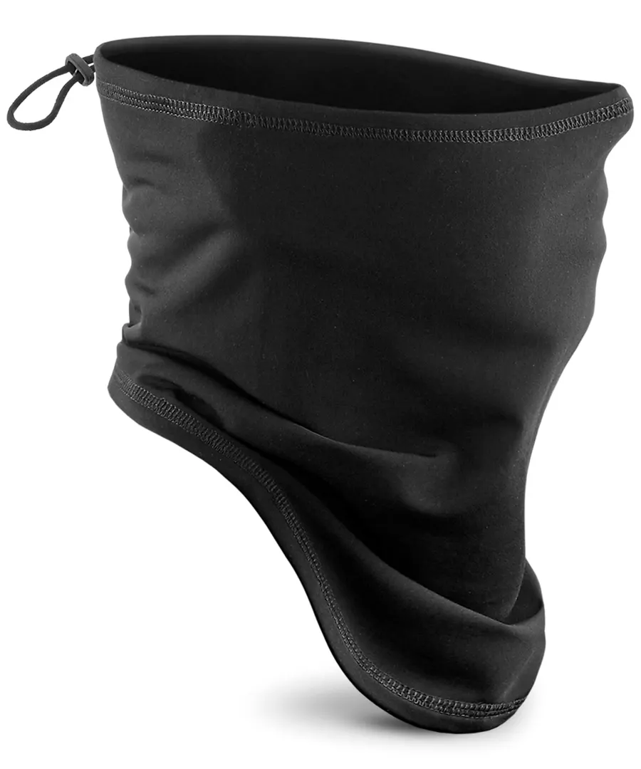 Junior softshell sports tech neck warmer – Black