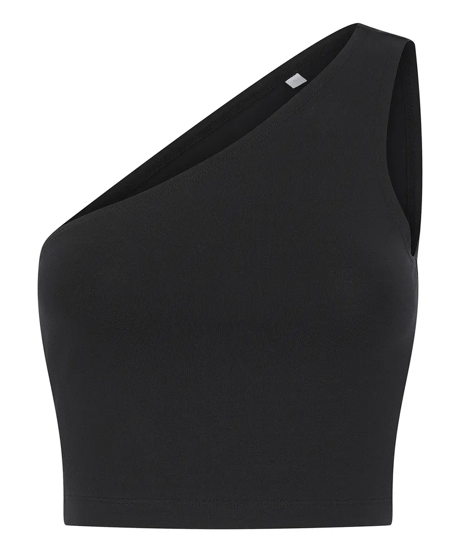 Women’s one-shoulder top – Black