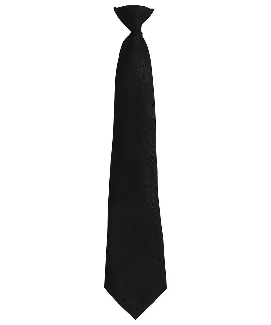 'Colours Originals' fashion clip tie – Black