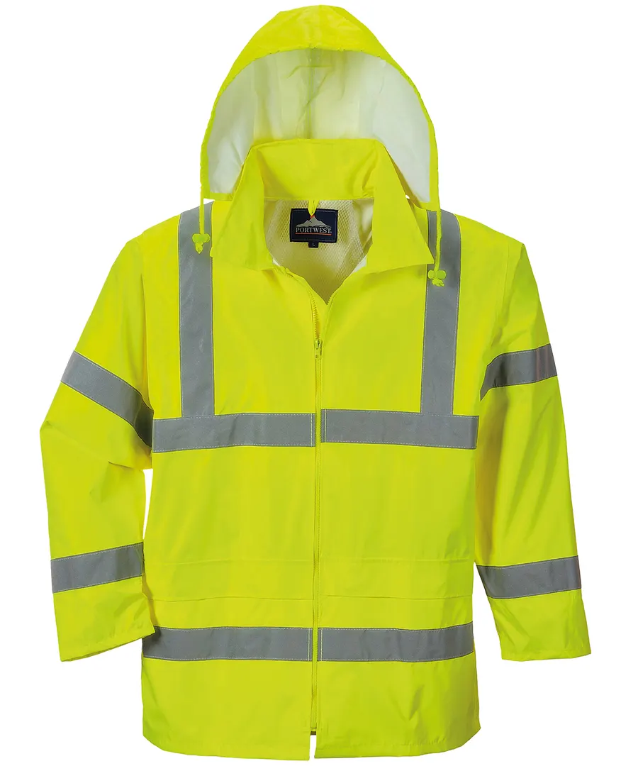 Hi-vis rain jacket (H440) – Yellow