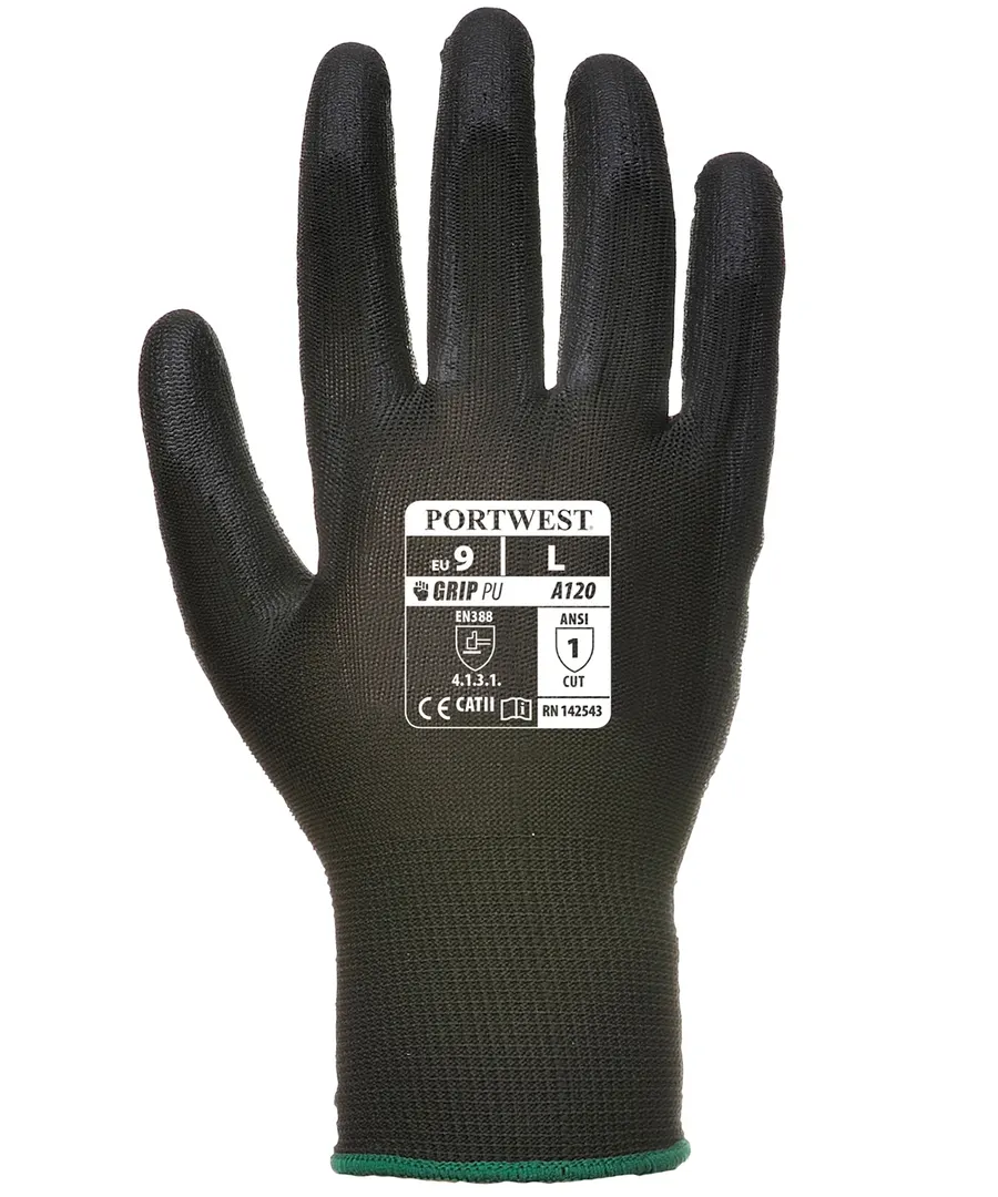 PU palm glove (A120) – Black