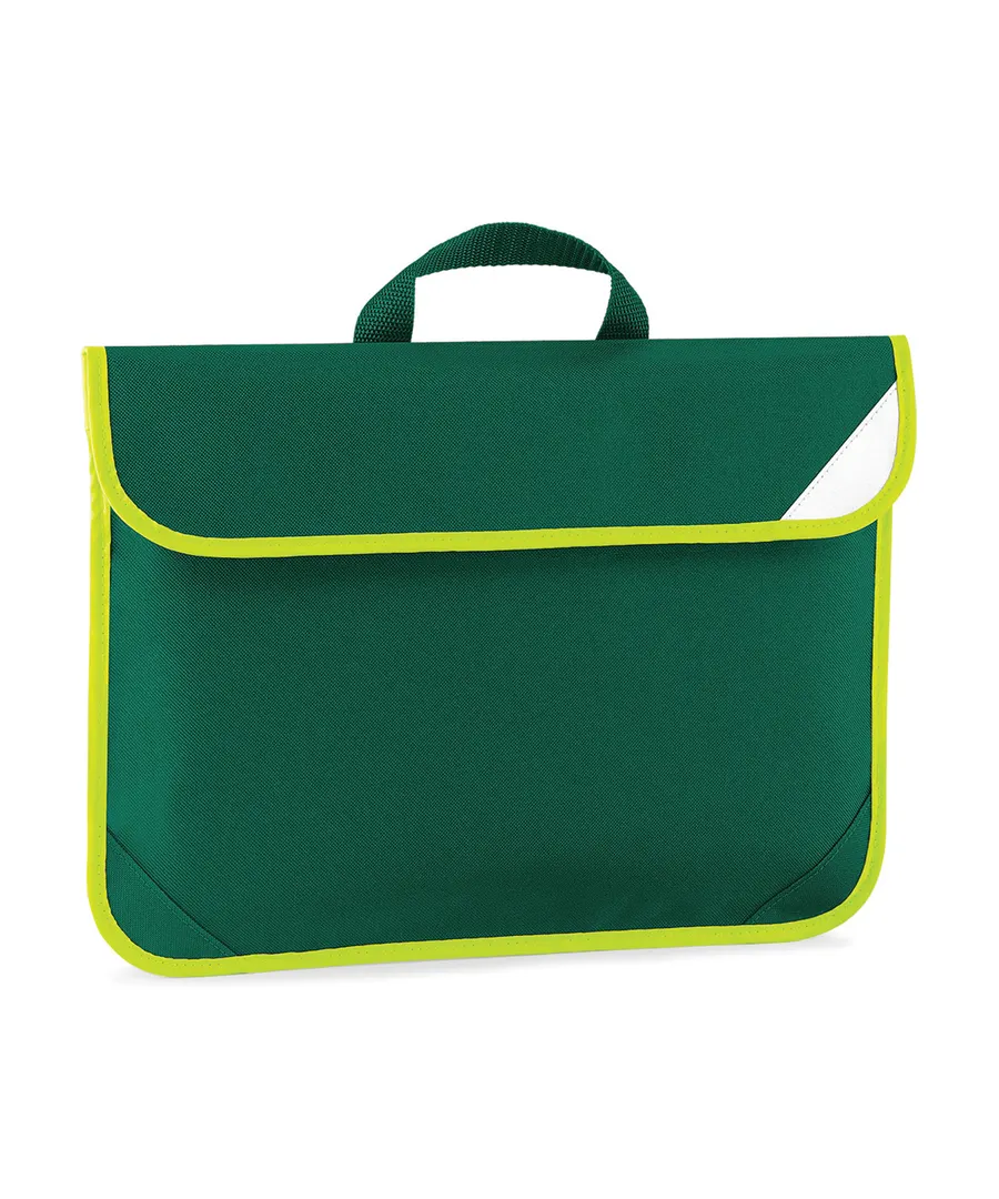 Enhanced-viz book bag – Bottle Green