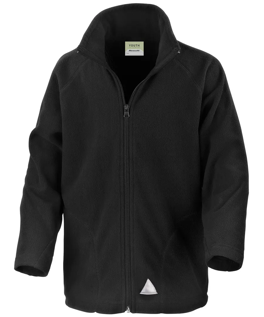 Core junior microfleece jacket – Black
