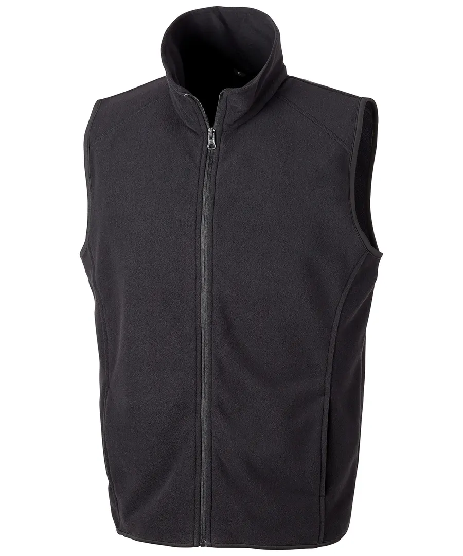 Core microfleece gilet – Black