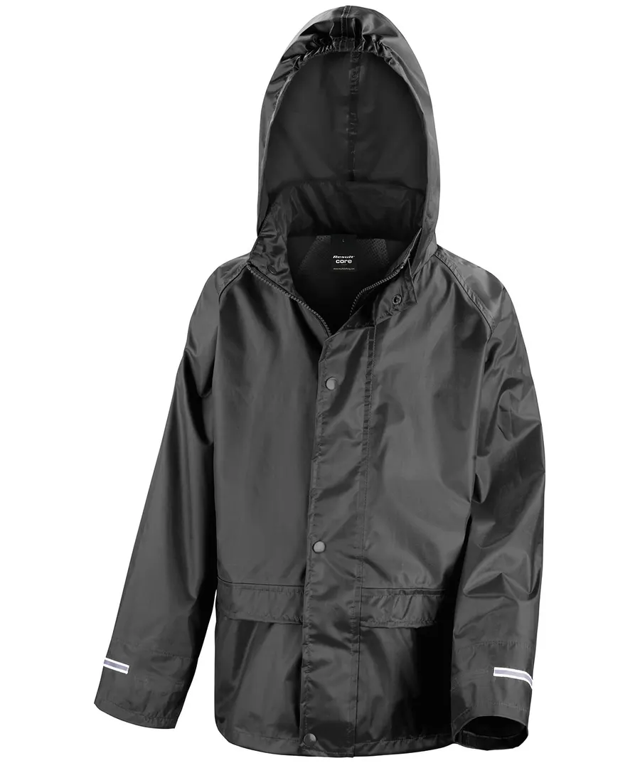 Core junior rain jacket – Black