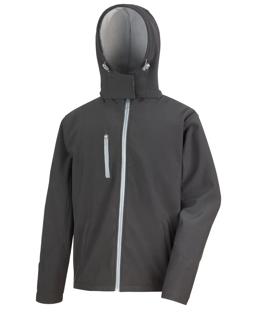 Core TX performance hooded softshell jacket – Black/Grey