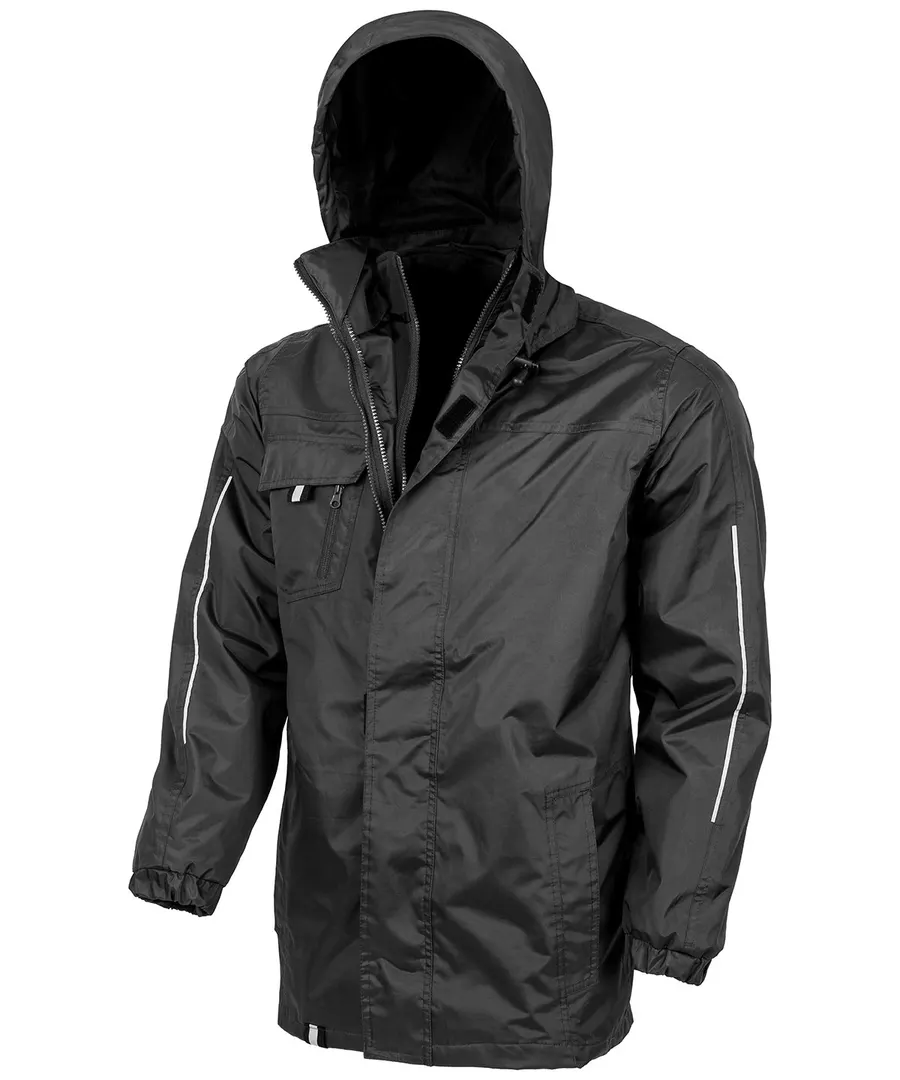 3-in1 CORE jacket with printable softshell inner – Black