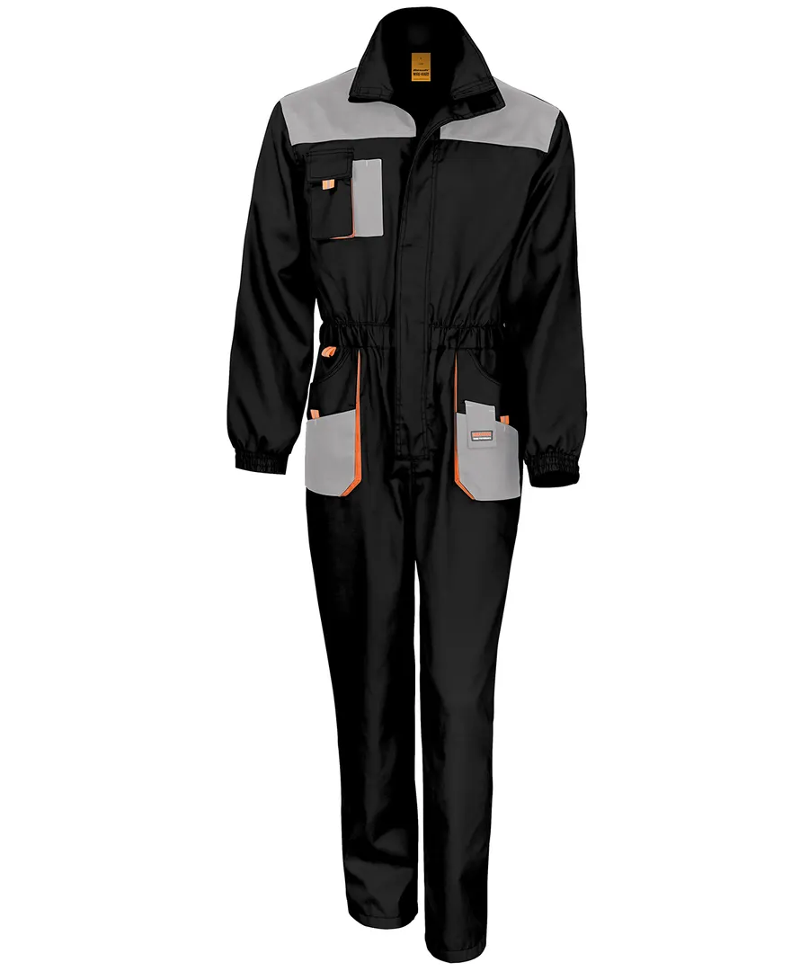 Work-Guard lite coverall – Black/Grey/Orange