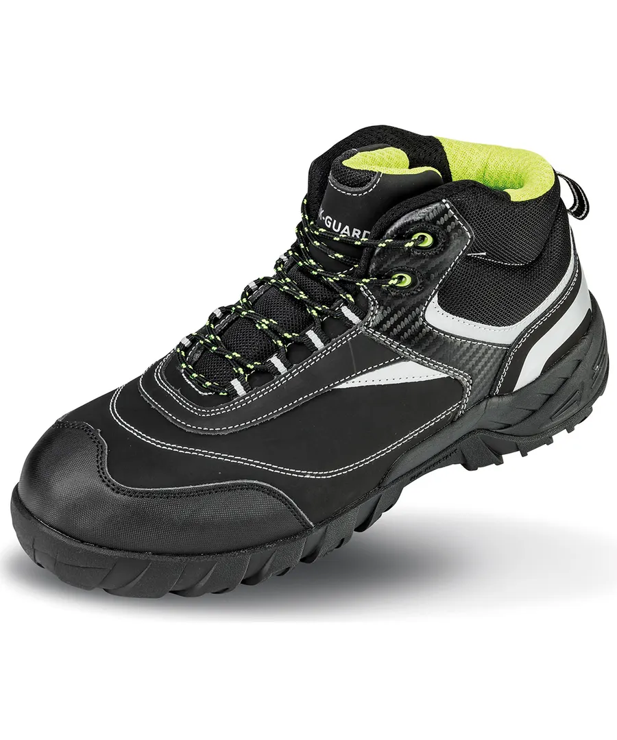Work-Guard Blackwatch safety boot – Black/Silver