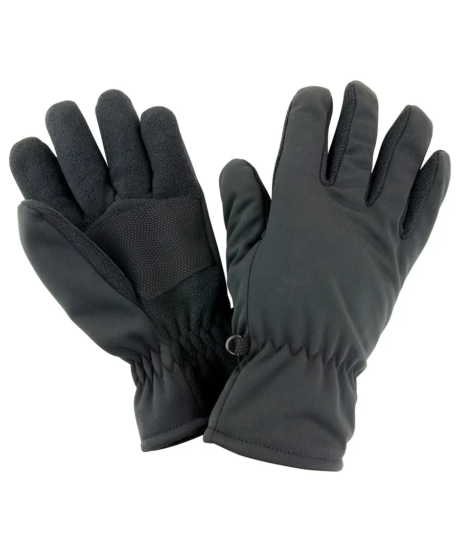 Softshell thermal glove – Black
