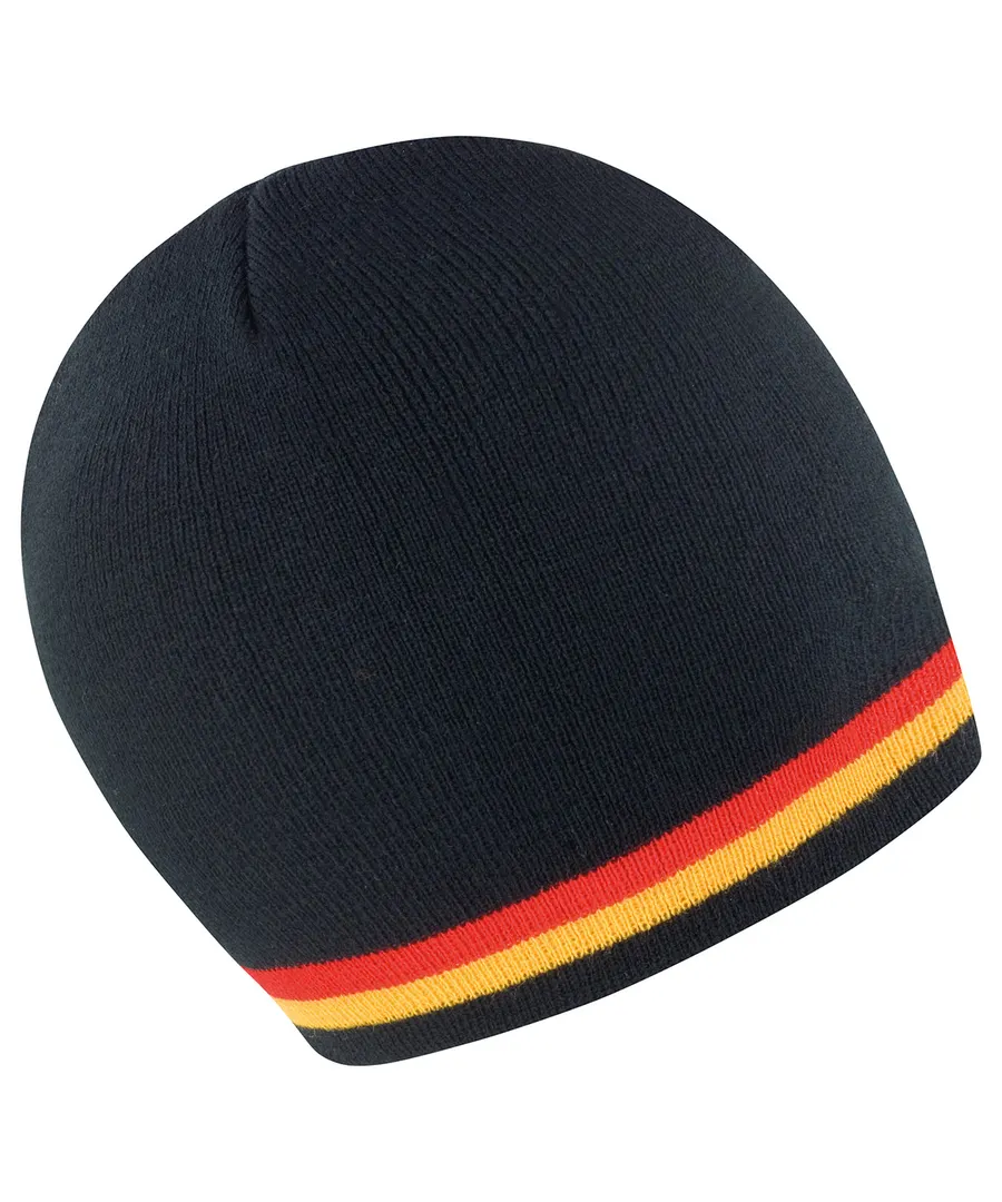National beanie – Black/Red/Gold