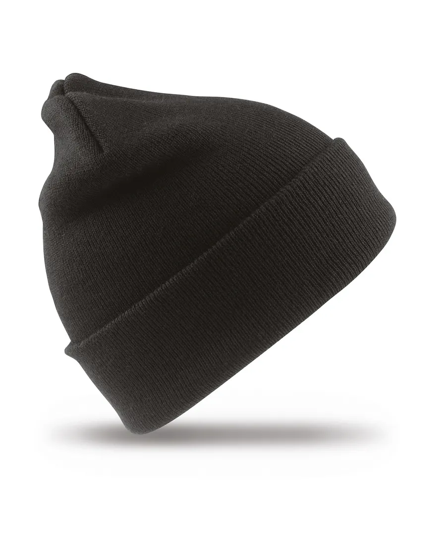 Woolly ski hat – Black