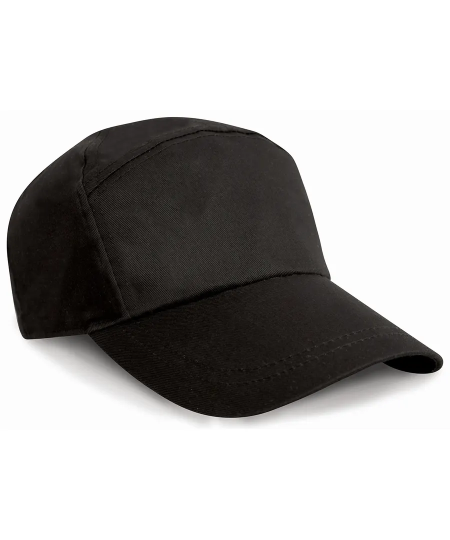 7-panel advertising cap – Black