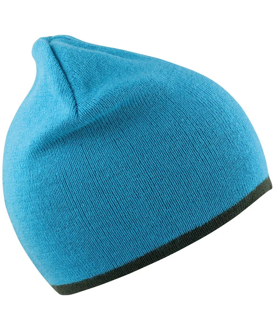 Reversible fashion fit hat – Aqua/Grey