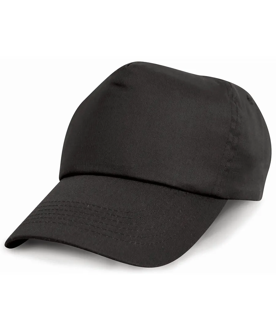 Junior cotton cap – Black