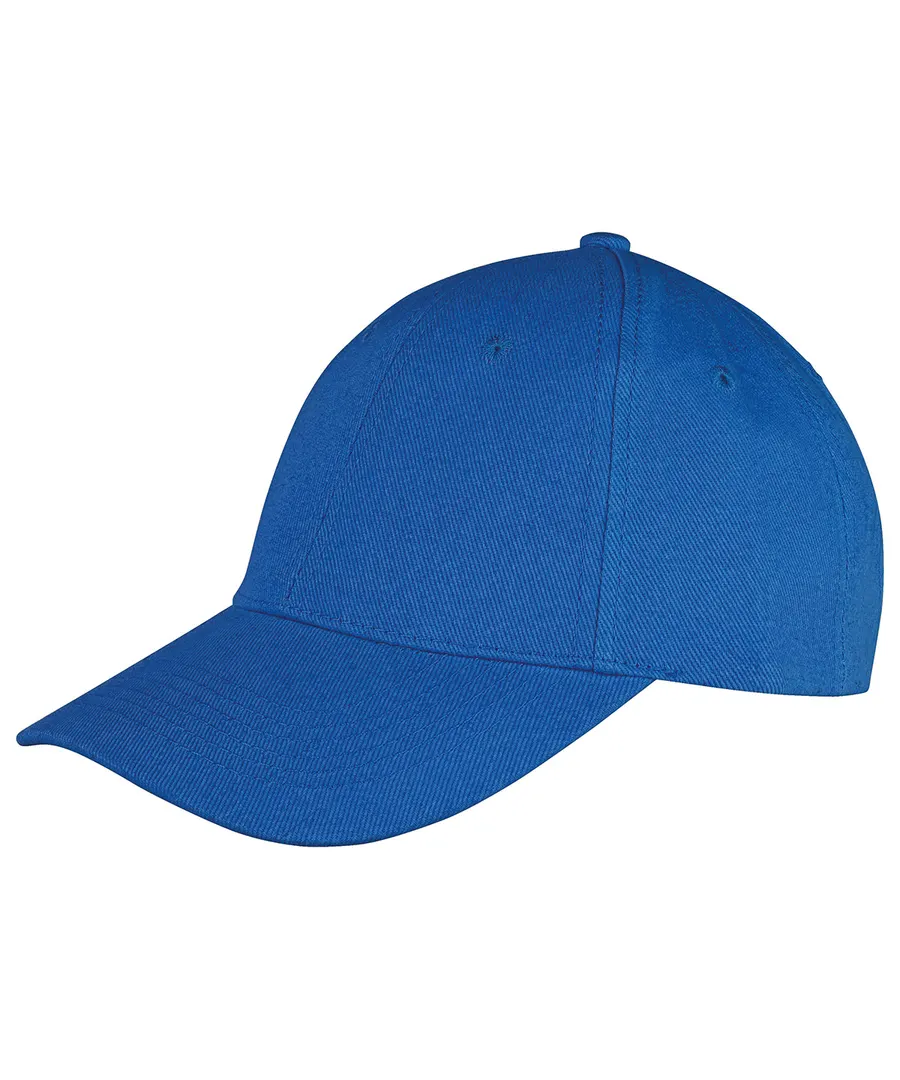 Memphis 6-panel brushed cotton low profile cap – Azure Blue