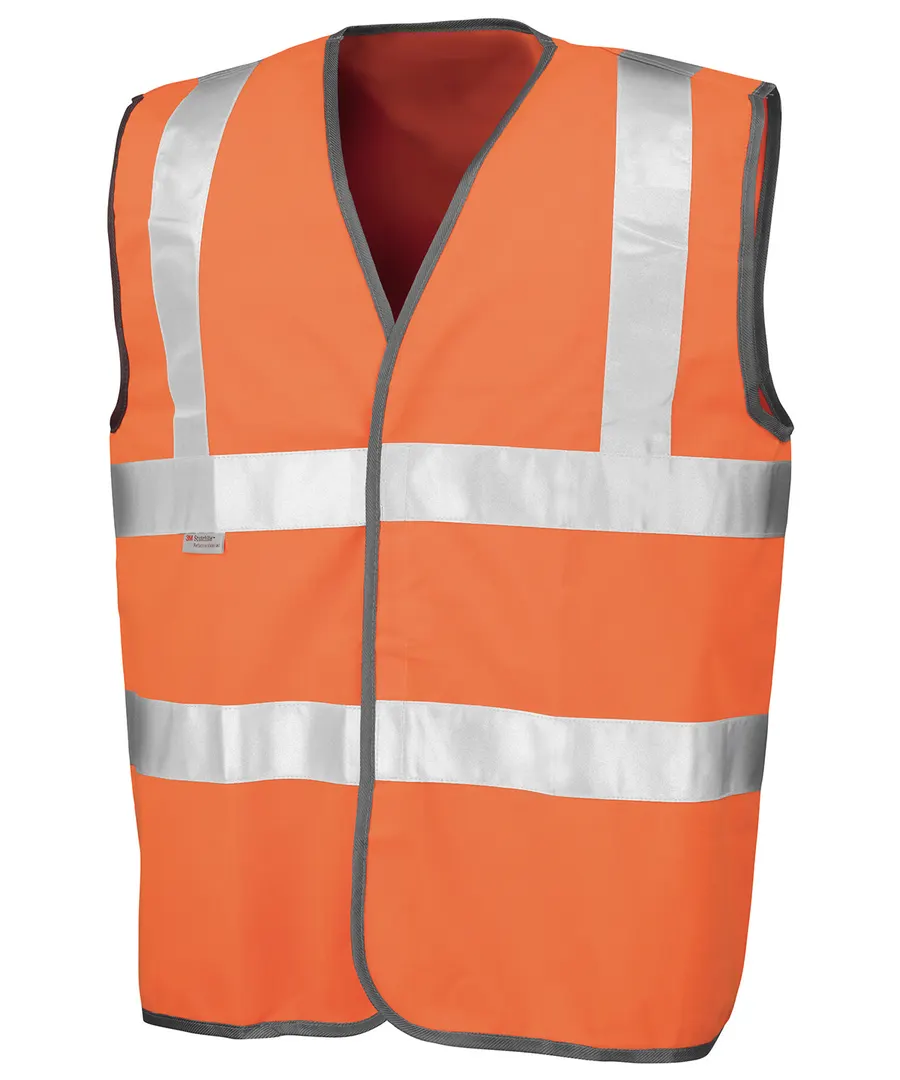 Safety high-viz vest – Fluorescent Orange