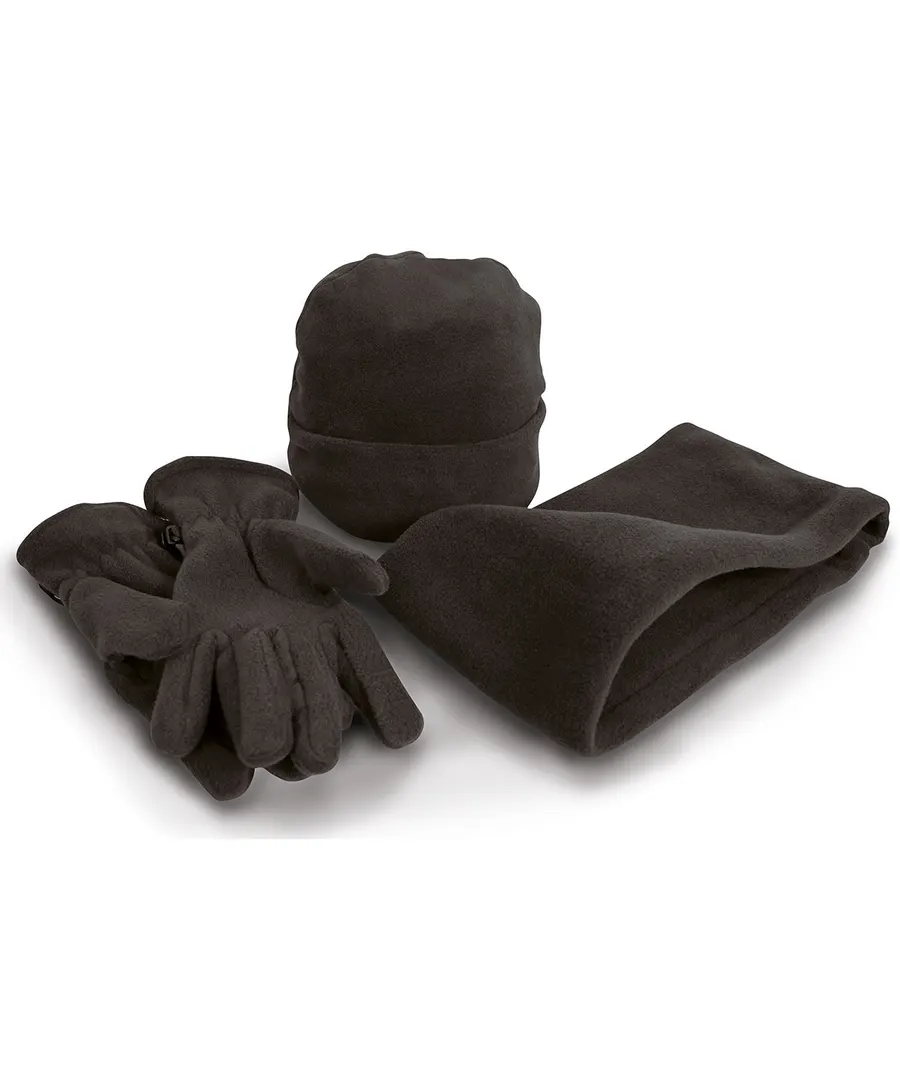Polartherm™ fleece accessory set – Black