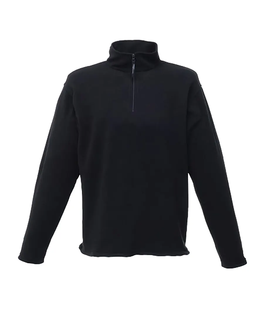 Zip-neck microfleece – Black