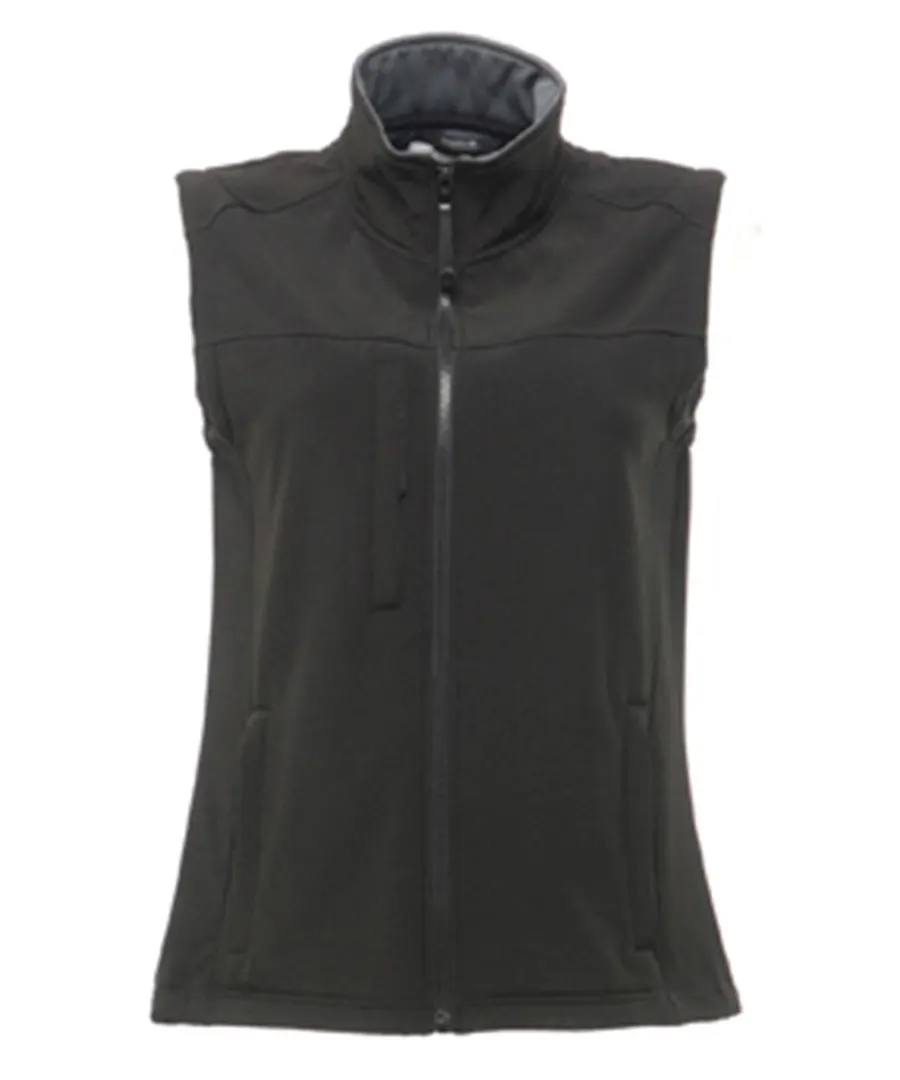 Women's Flux softshell bodywarmer – All Black
