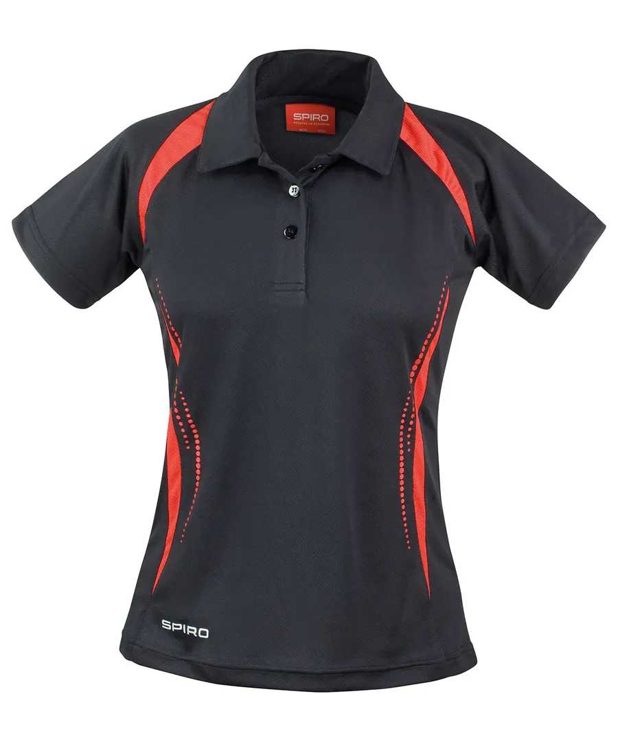 Women's Spiro team spirit polo – Black/Red