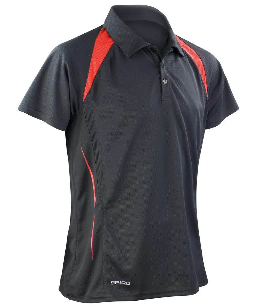 Spiro team spirit polo – Black/Red