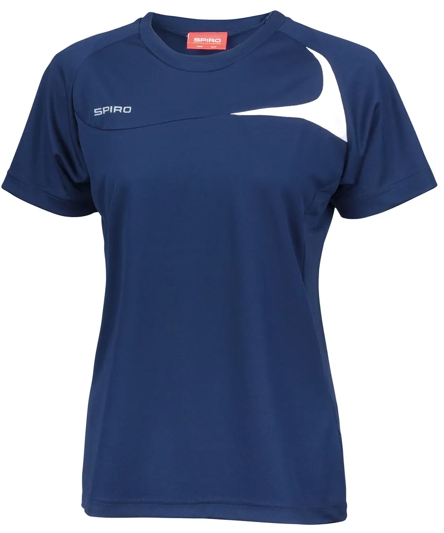 Women's Spiro dash training shirt – Navy/White