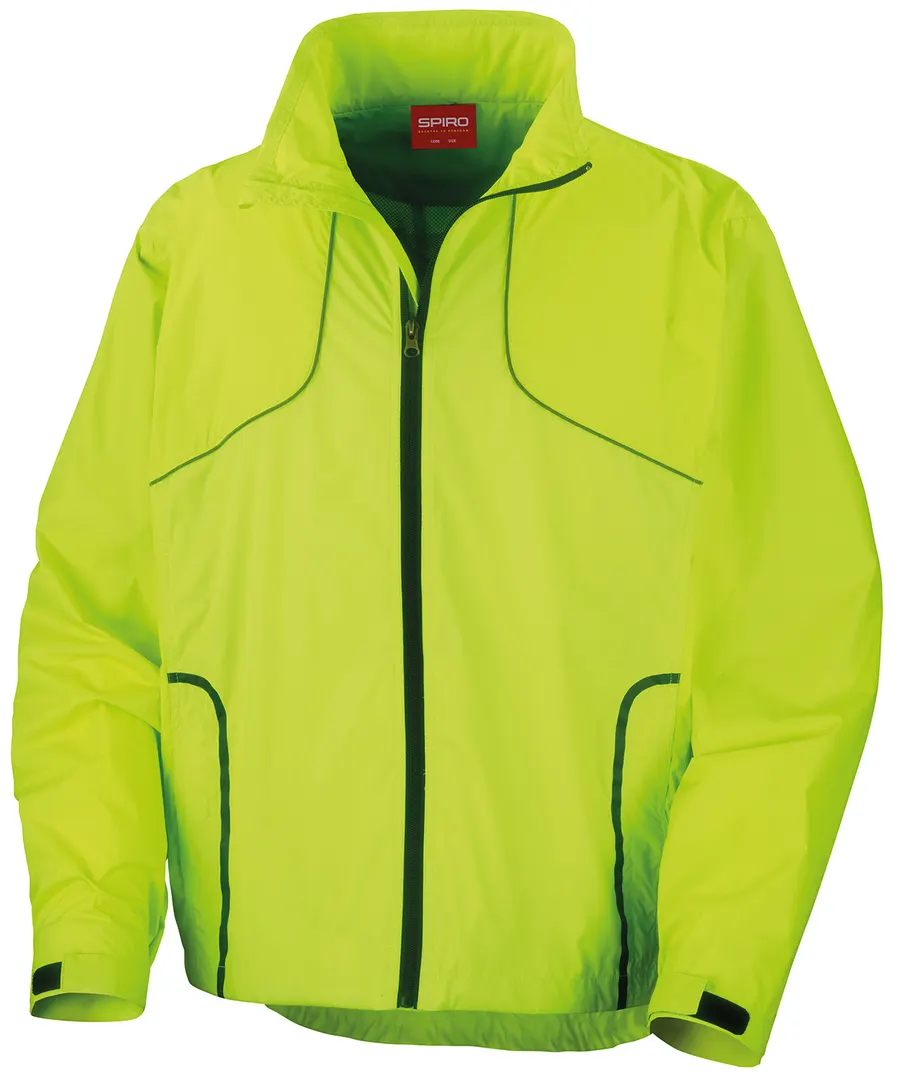 Spiro Crosslite trail and track jacket – Neon Lime