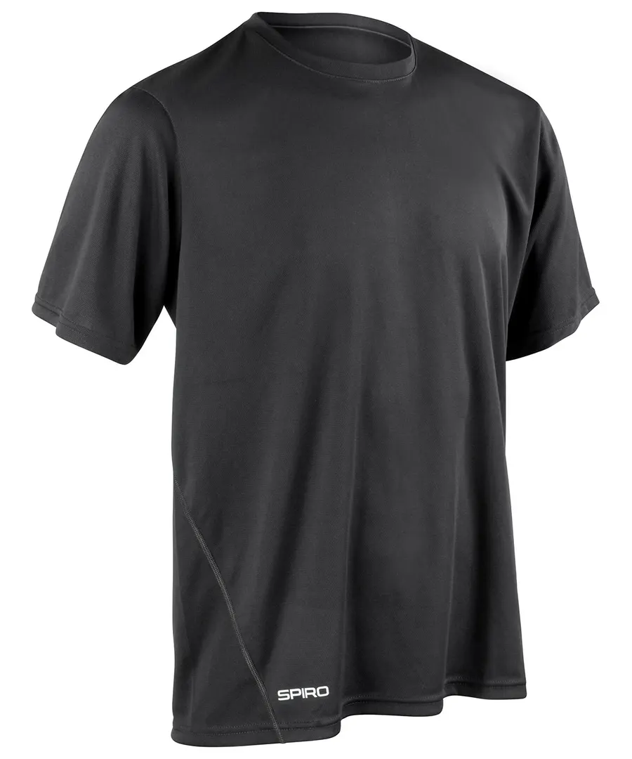 Spiro quick-dry short sleeve t-shirt – Black