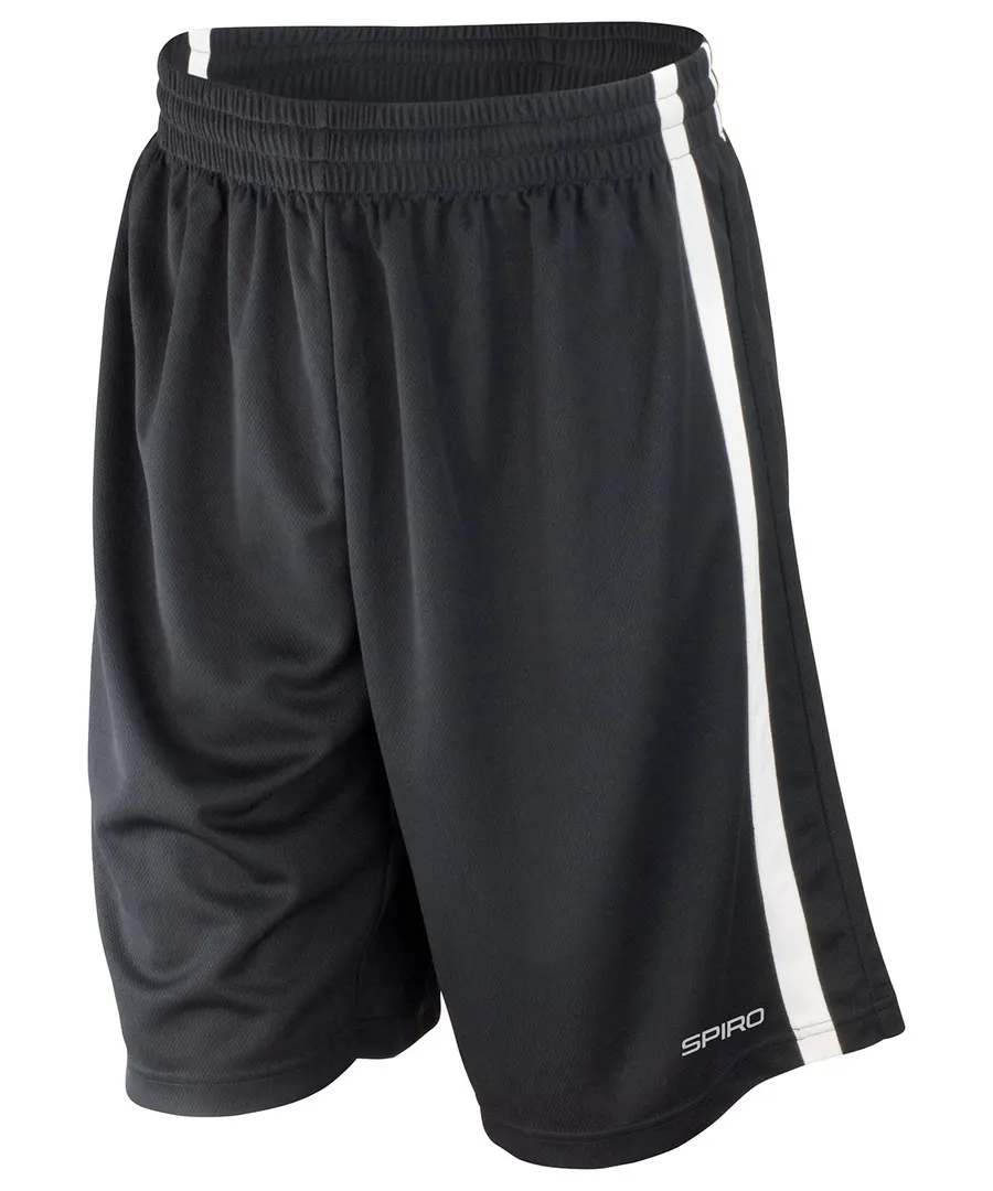 Basketball quick-dry shorts – Black/White