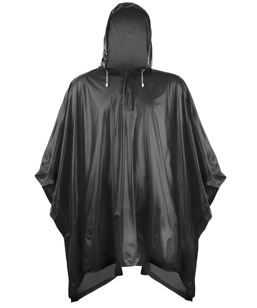 Plastic poncho – Black