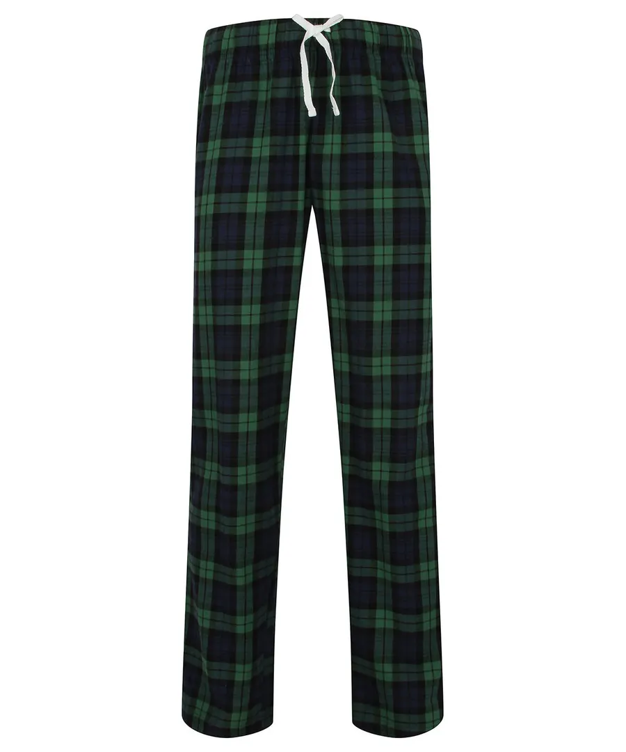 Tartan lounge pants – Navy/Green Check