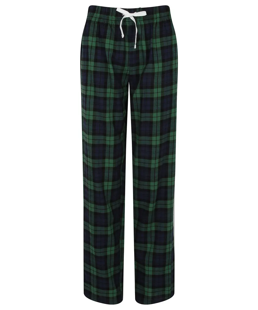 Women's tartan lounge pants – Navy/Green Check