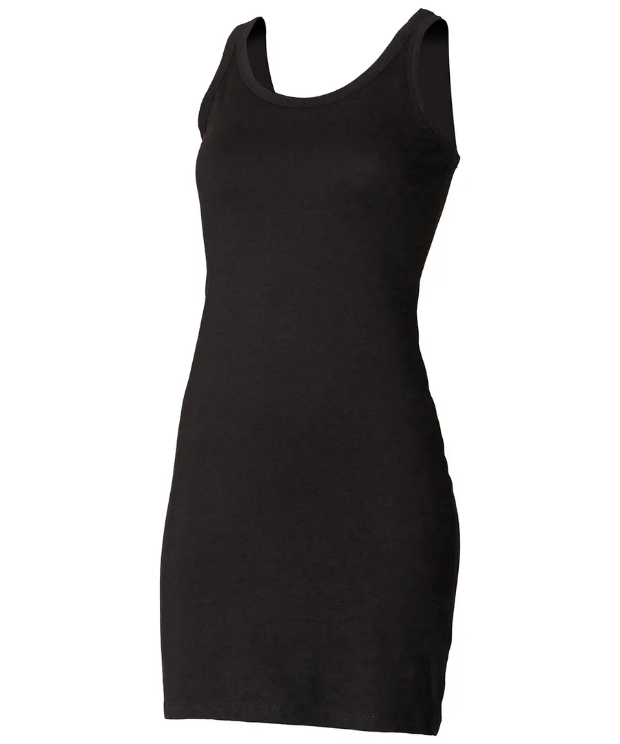 Extra long stretch tank – Black