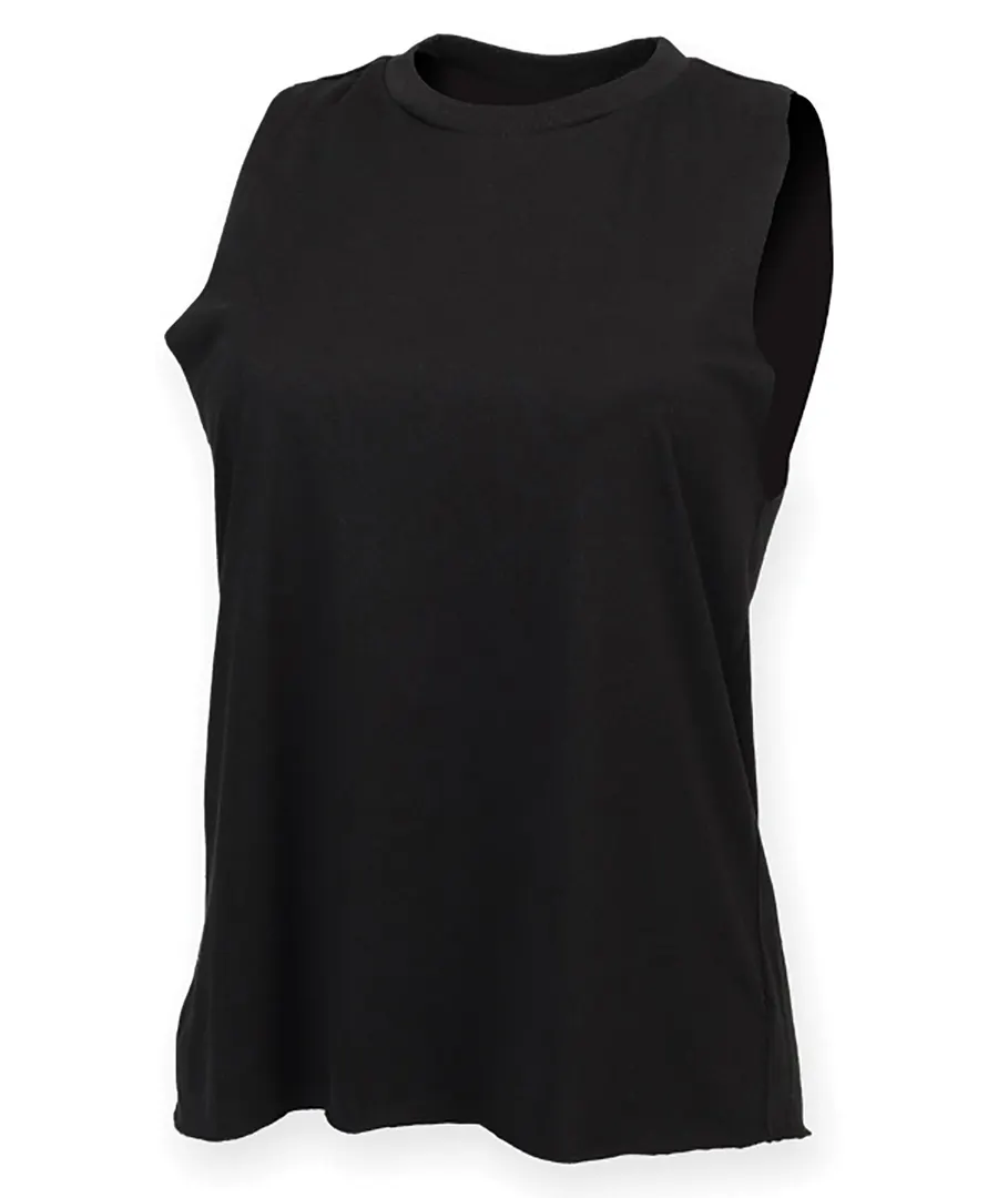 High neck vest – Black