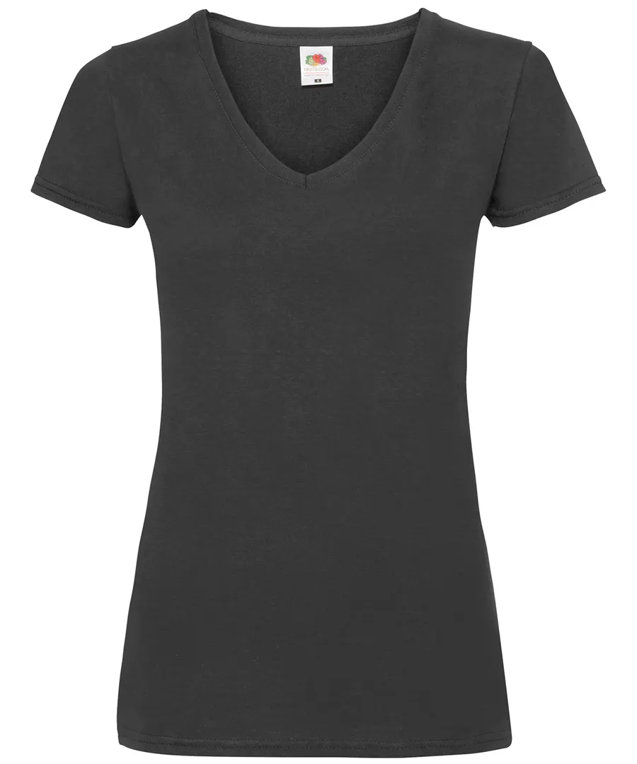 Women's valueweight v-neck T – Black