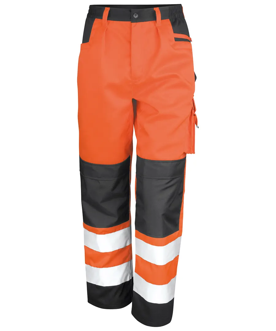Safety cargo trousers – Orange