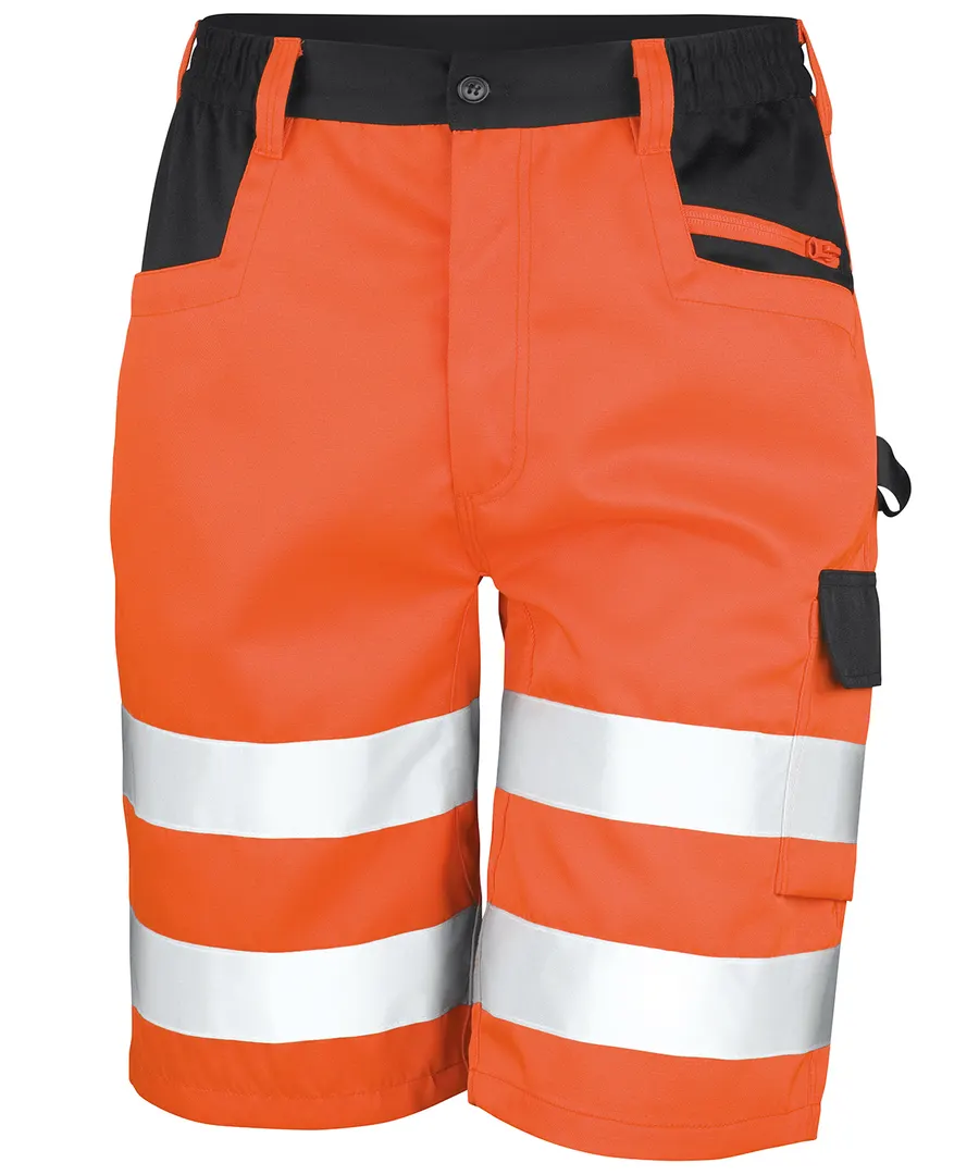 Safety cargo shorts – Orange